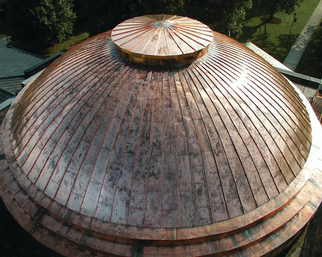 Craftsman Roofing crew installing a new roof in Downtown Chapel Hill